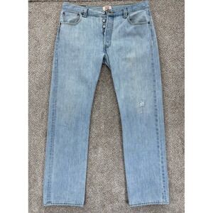Vintage Levis 501‎ XX Jeans Mens 36x34 Blue Classic Light Wash 100% Cotton Egypt
